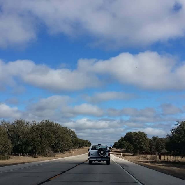 Horizonte de viaje por carretera